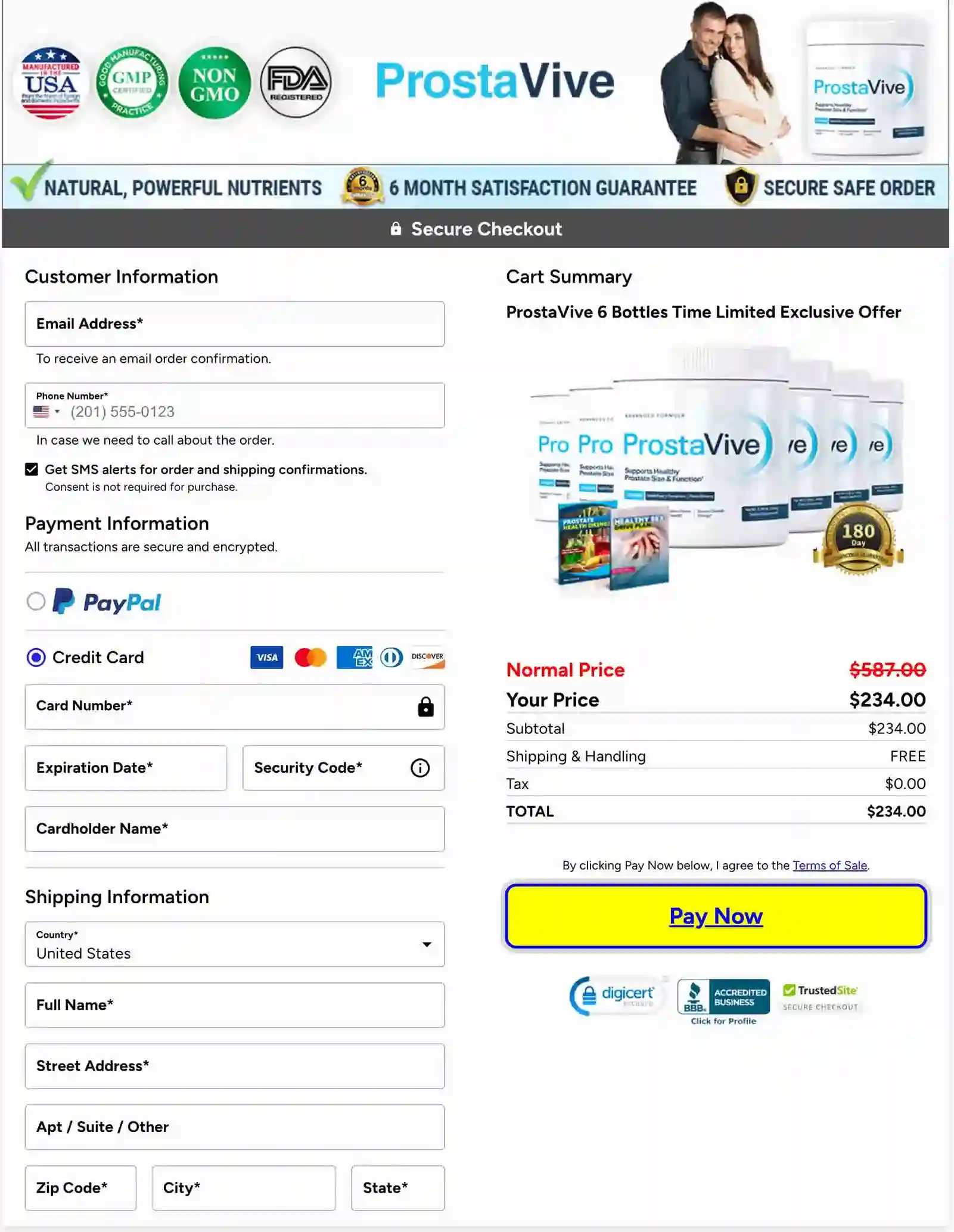 ProstaVive Secure Official Checkout